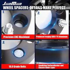 JiiinMiiin 4x4 hub bore 68mm close-up highlighting hub compatibility.