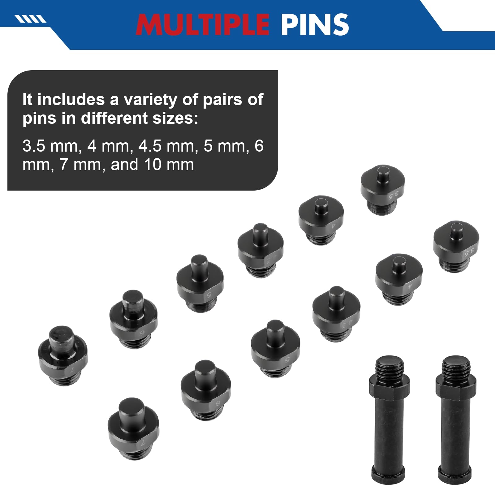 Jiimee 12-inch pin wrench with extended reach for stubborn pulleys.