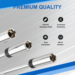 Jiimee 360-degree rotating spark plug socket enabling access to tight spaces.