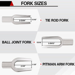 Jiimee 15/16 inch ball joint fork enables precise removal without slipping.