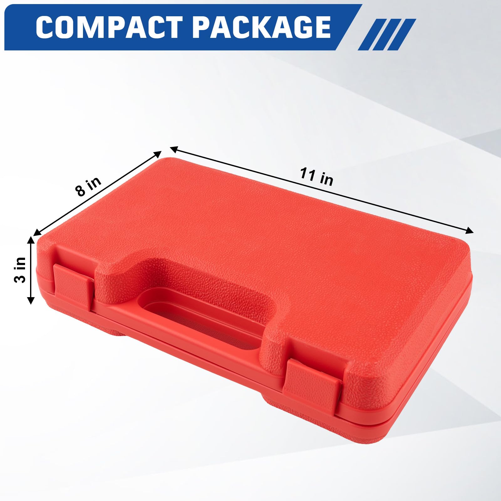 Jiimee protective storage case keeps adapters organized after use.