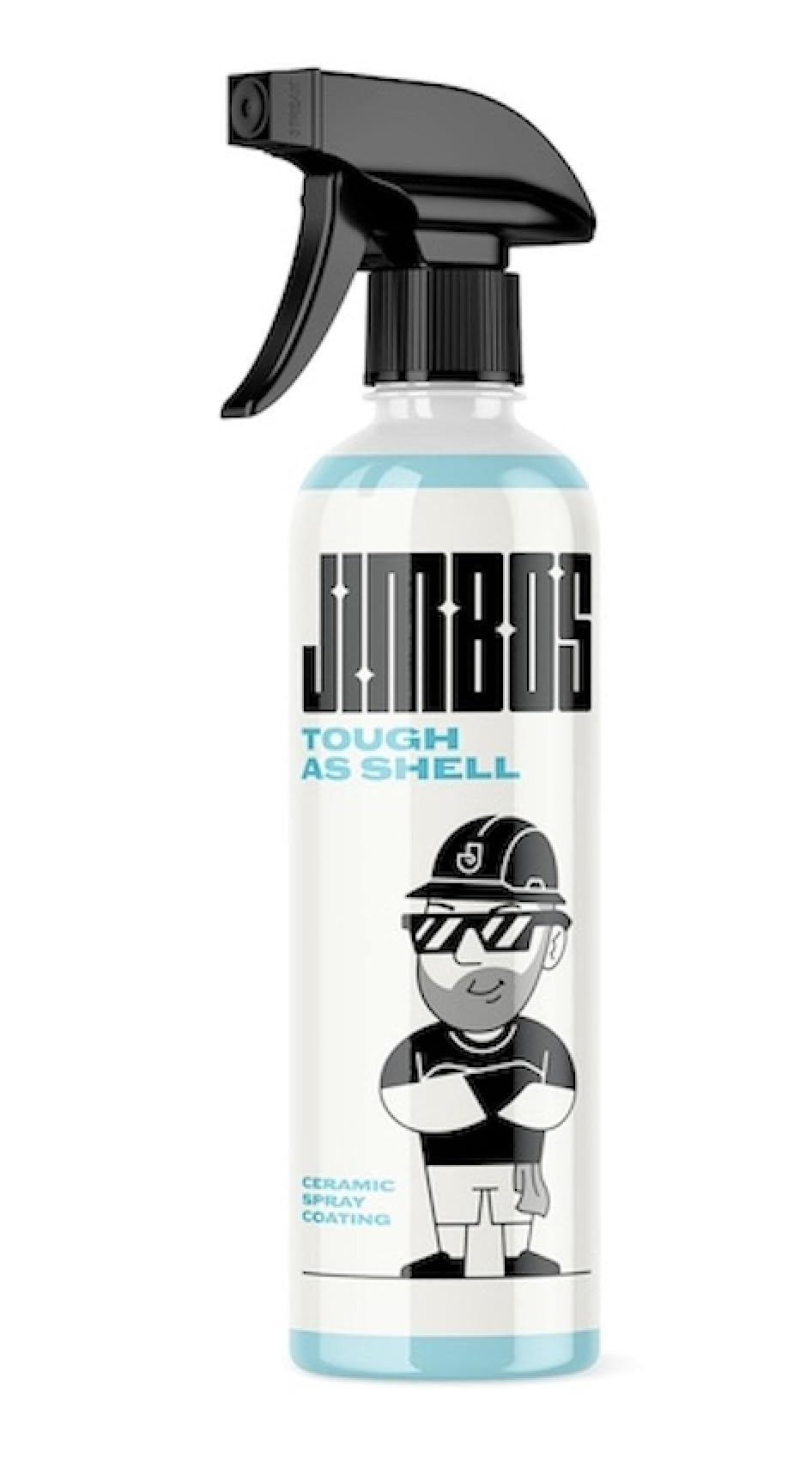 Jimbos Tough as Shell ceramic spray bottle for quick, even protection.