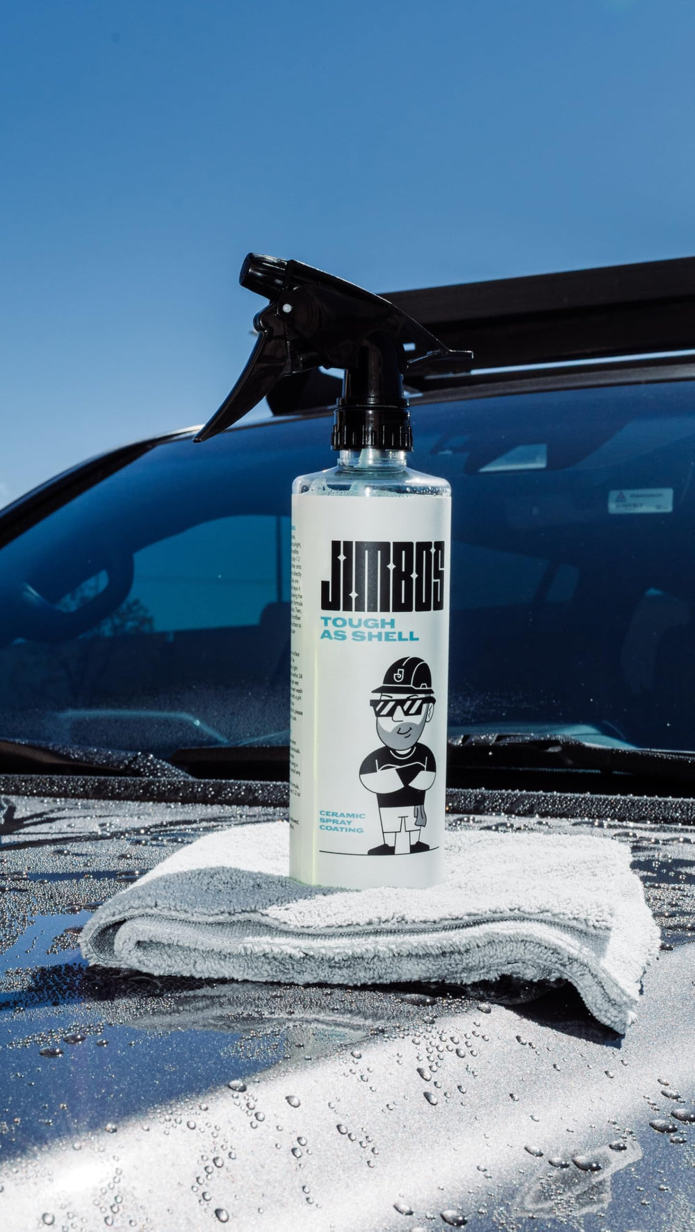 Jimbos Tough as Shell ceramic spray wheels protected against grime buildup.