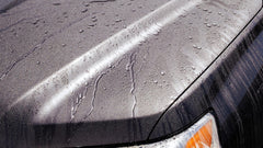 Water beads on coated car with Jimbos Tough As Shell