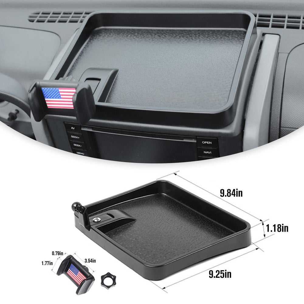 Matte finish ABS plastic construction resists road wear