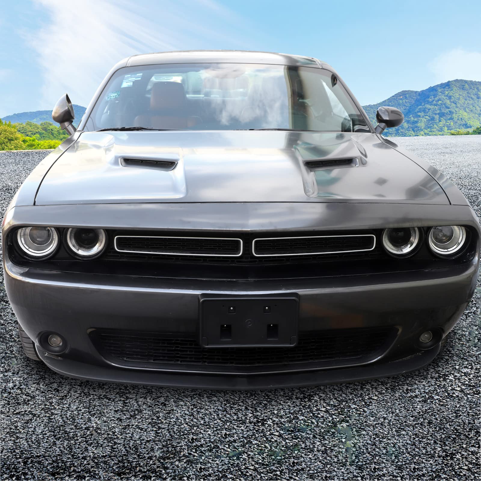 Jimen front license frame comes as a one-piece design with 360-day guarantee.