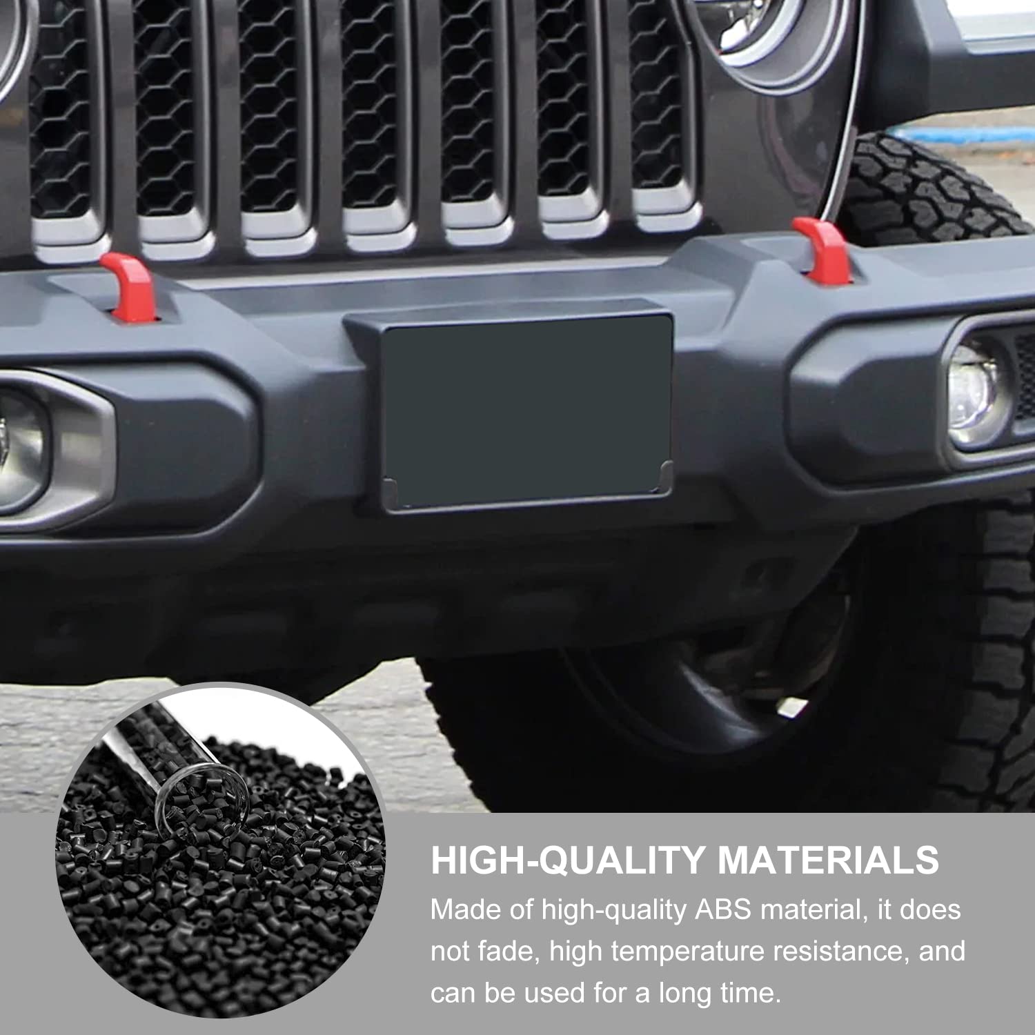 Jimen included hardware for quick installation on Jeep