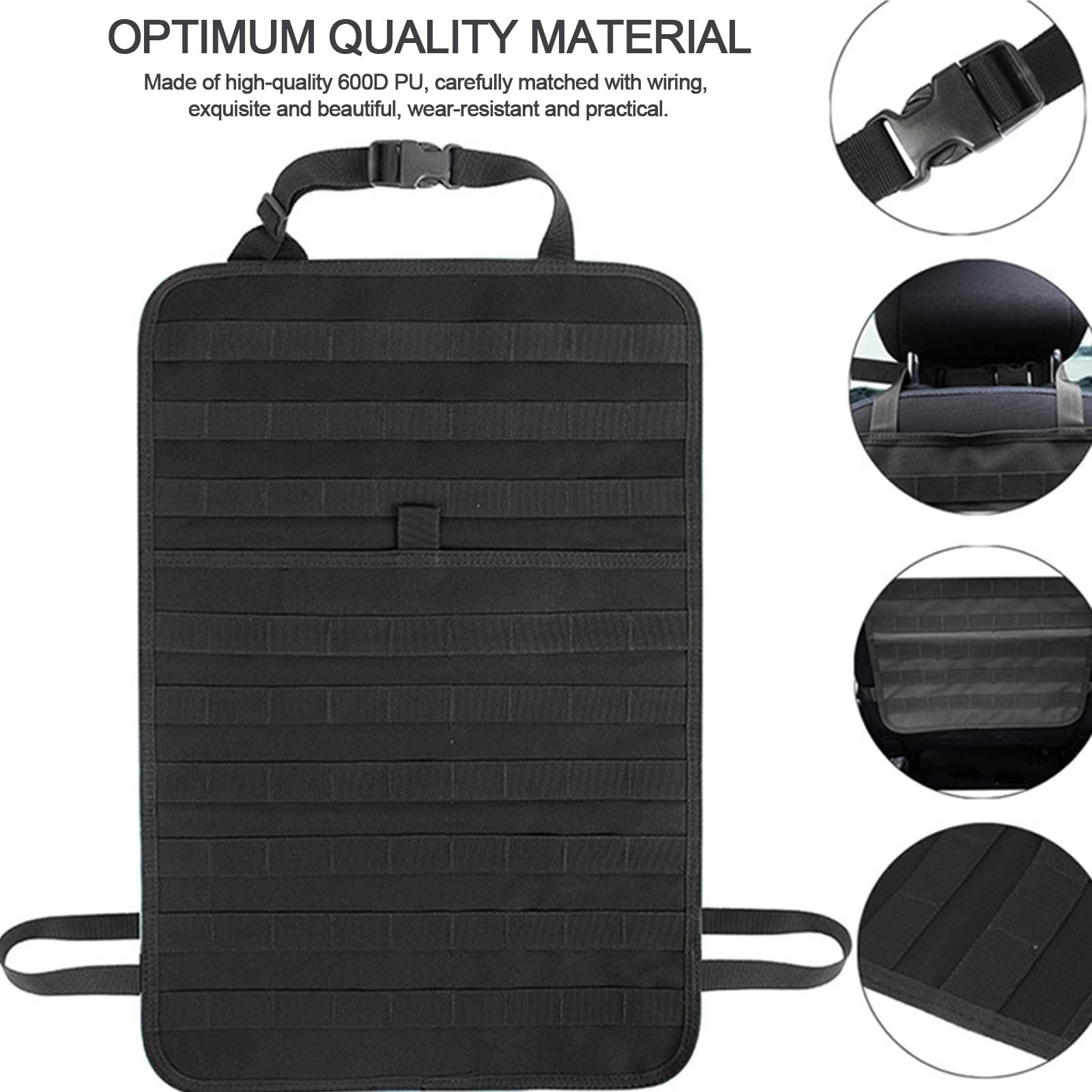 Jimikay five detachable MOLLE pouches organize tools and devices.