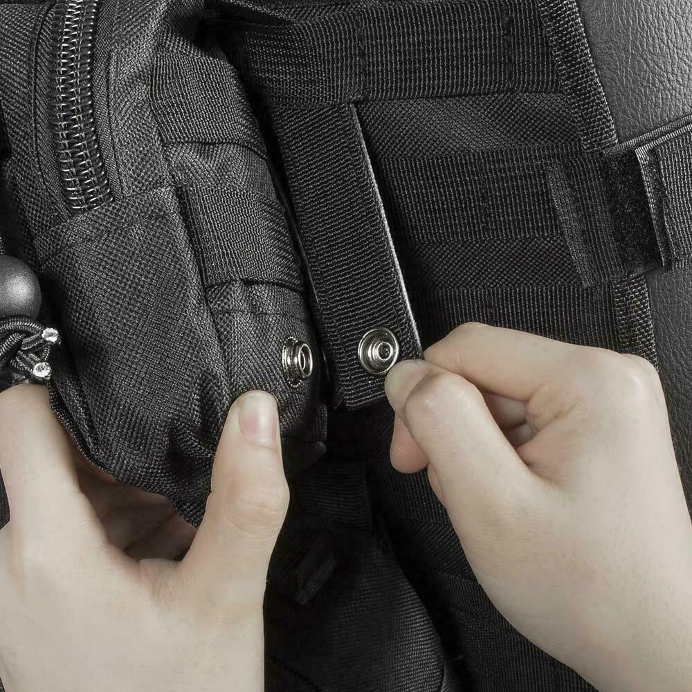 Jimikay detachable pouches allow quick reconfiguration for different trips.