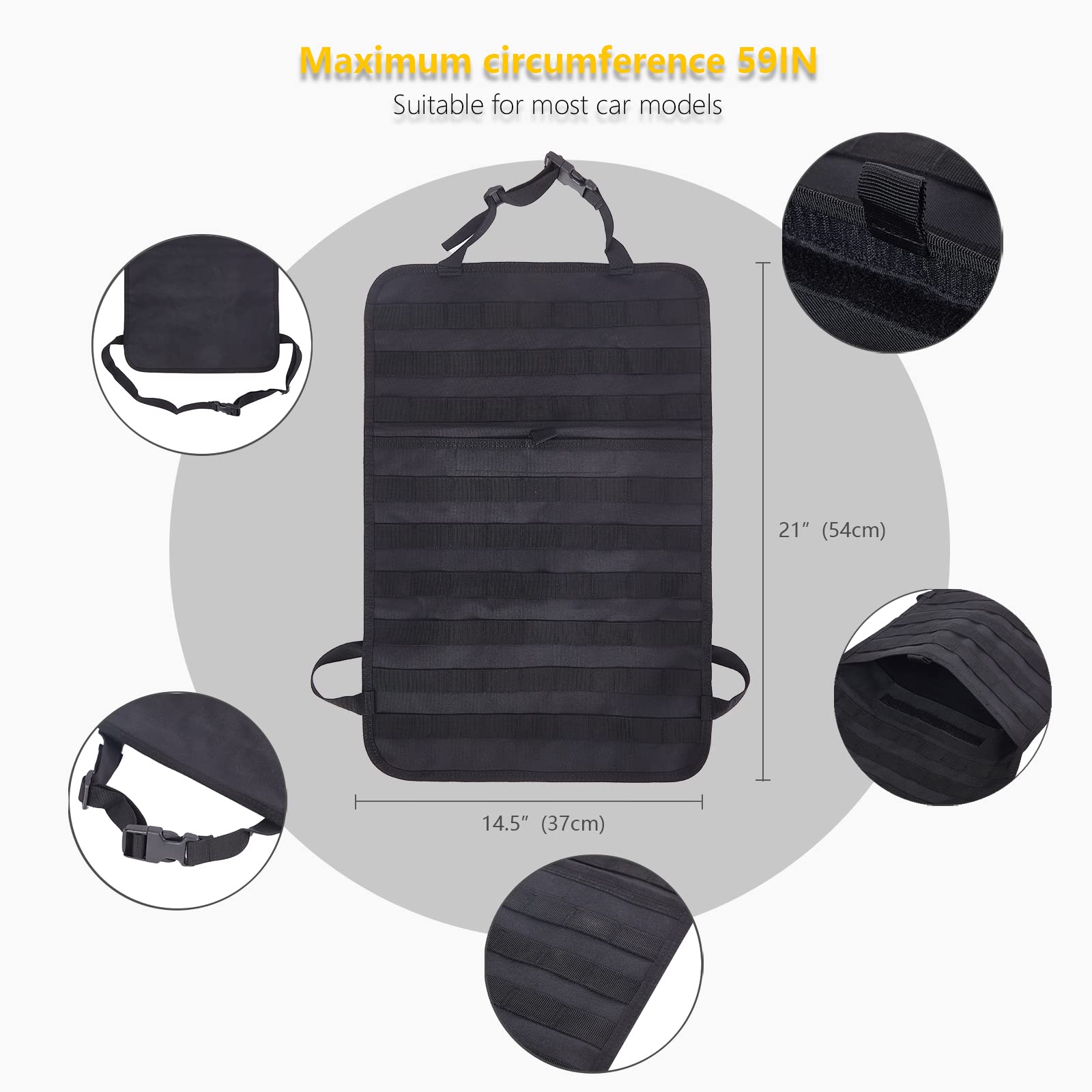 Jimikay 5-molle-pouch setup enables modular storage for quick access.