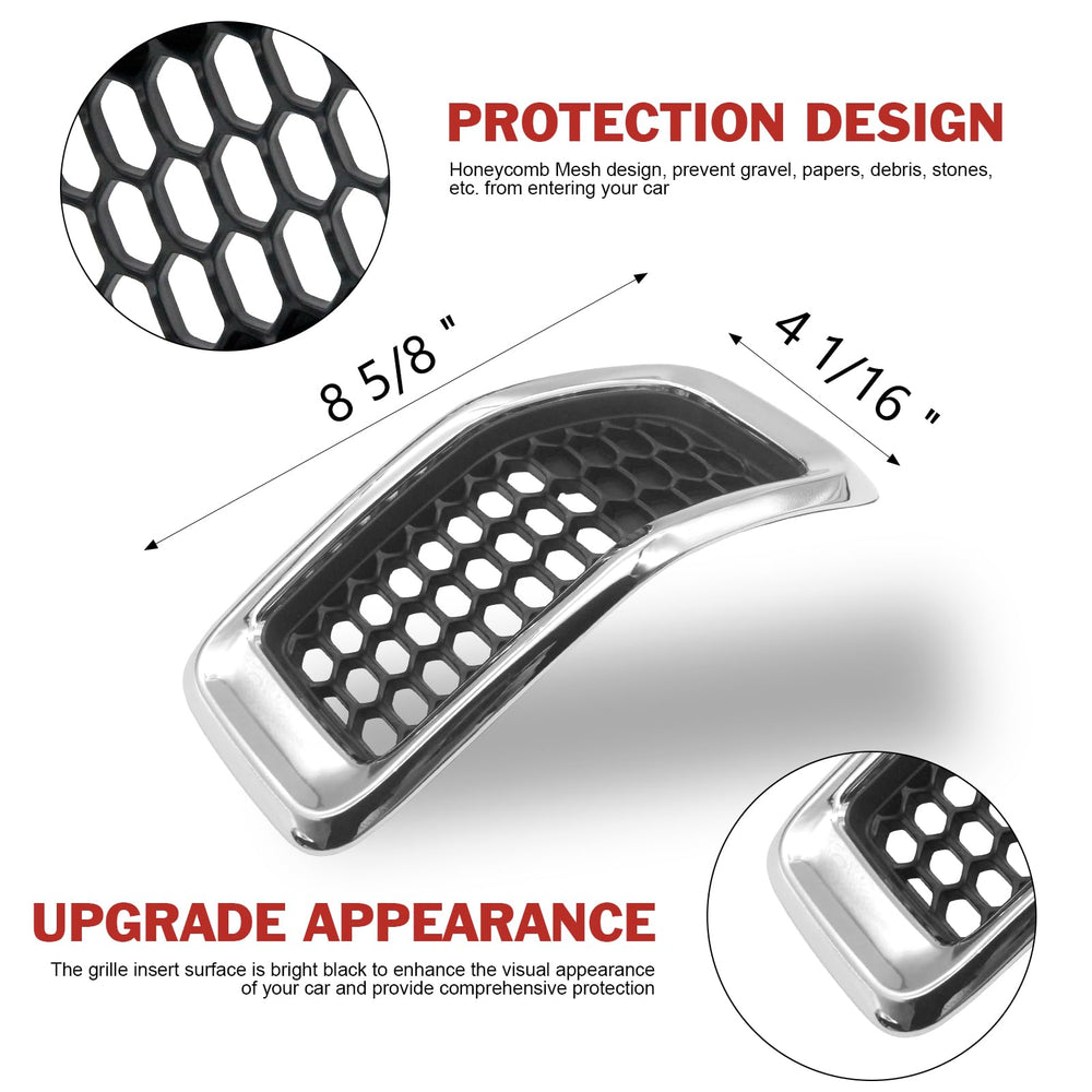 JINCHEN honeycomb mesh front grille for Cherokee adds protection while maintaining sleek styling