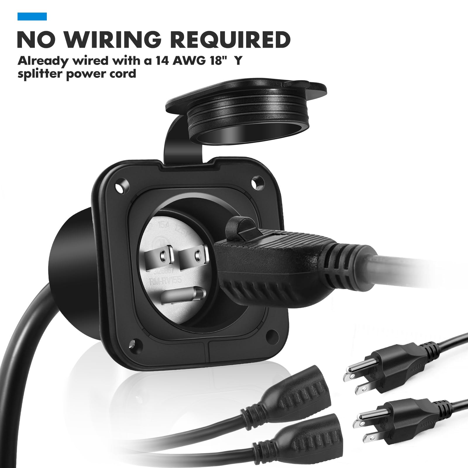 Jindouyun flanged inlet enables secure, fast mounting.
