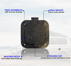 Jindouyun weatherproof covers protect the inlet during rain and snow.