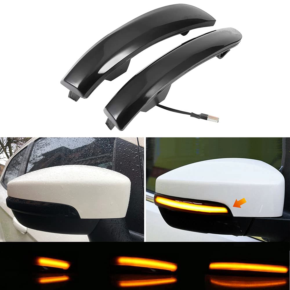 Jinfili sequential LED mirror signal for Ford Escape enhances visibility with amber dynamic glow