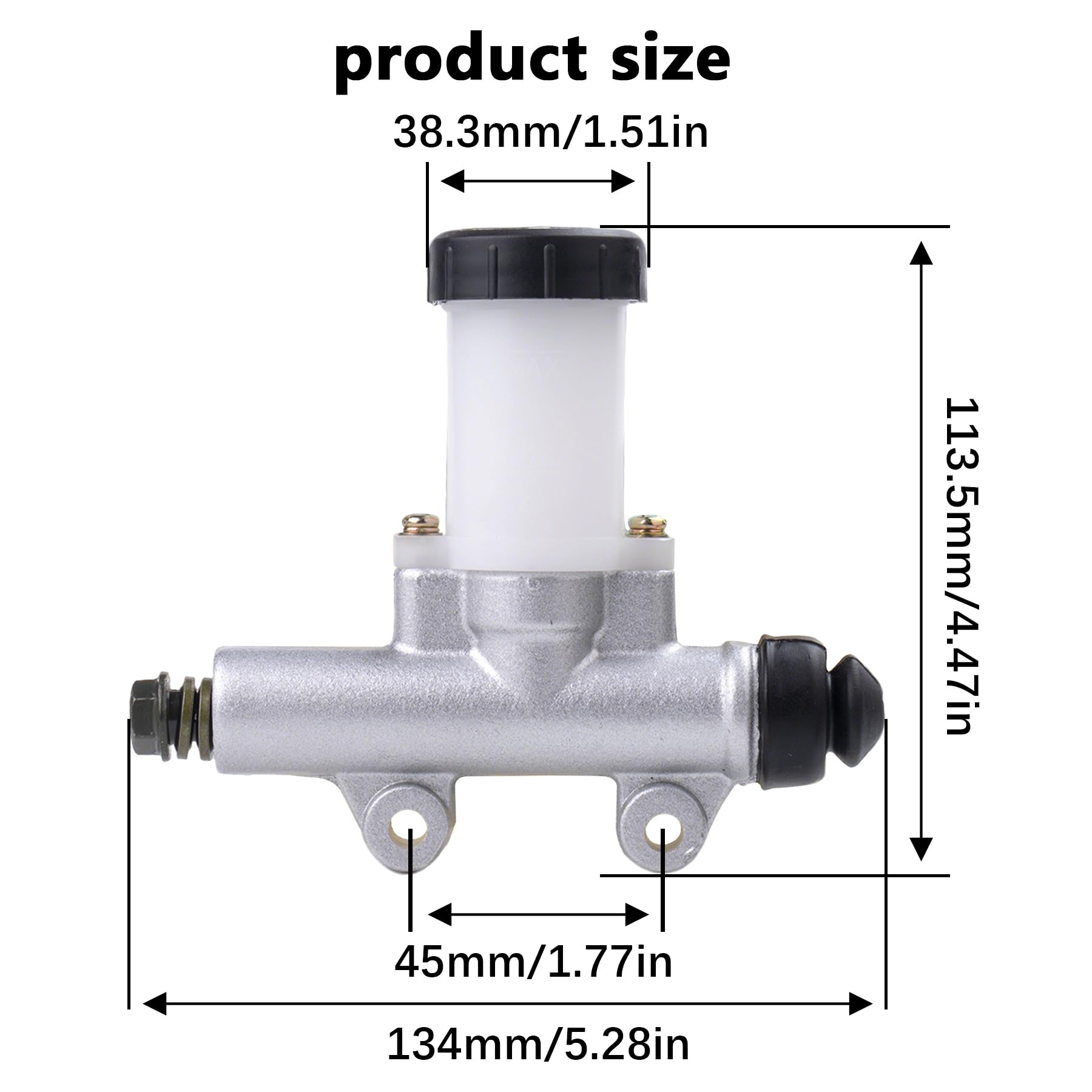 JINGKE TrailMaster Mid cylinder, side profile, easy fit for XRS/XRX go-karts.