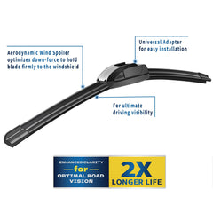 JINGOU 16in front wiper blade for compact cars