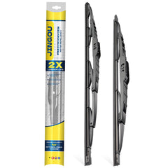 JINGOU 22-inch wiper blade on the front driver side for clear visibility.