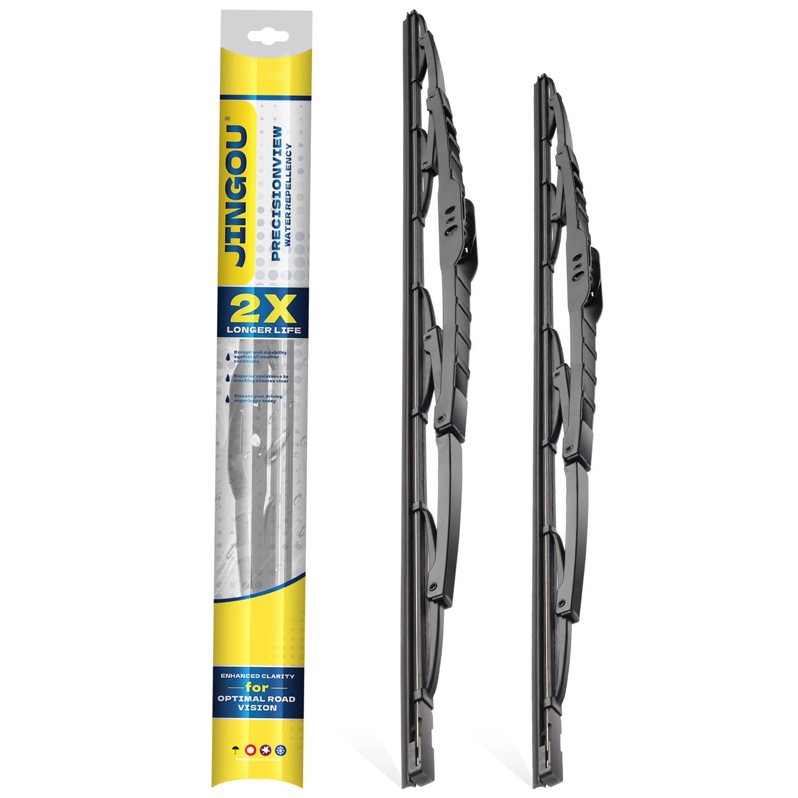 JINGOU 22-inch driver-side wiper blade for Tacoma improves rain visibility