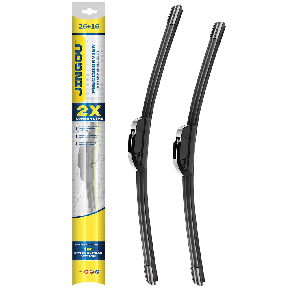 JINGOU 26-inch front wiper blade ready for rain visibility