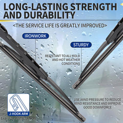 Driver side JINGOU wiper blade designed for smooth contact