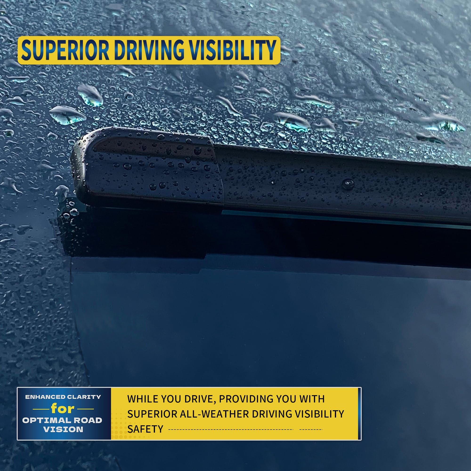 JINGOU all-weather rubber scraper blades resist heat and cold for reliable wiping.
