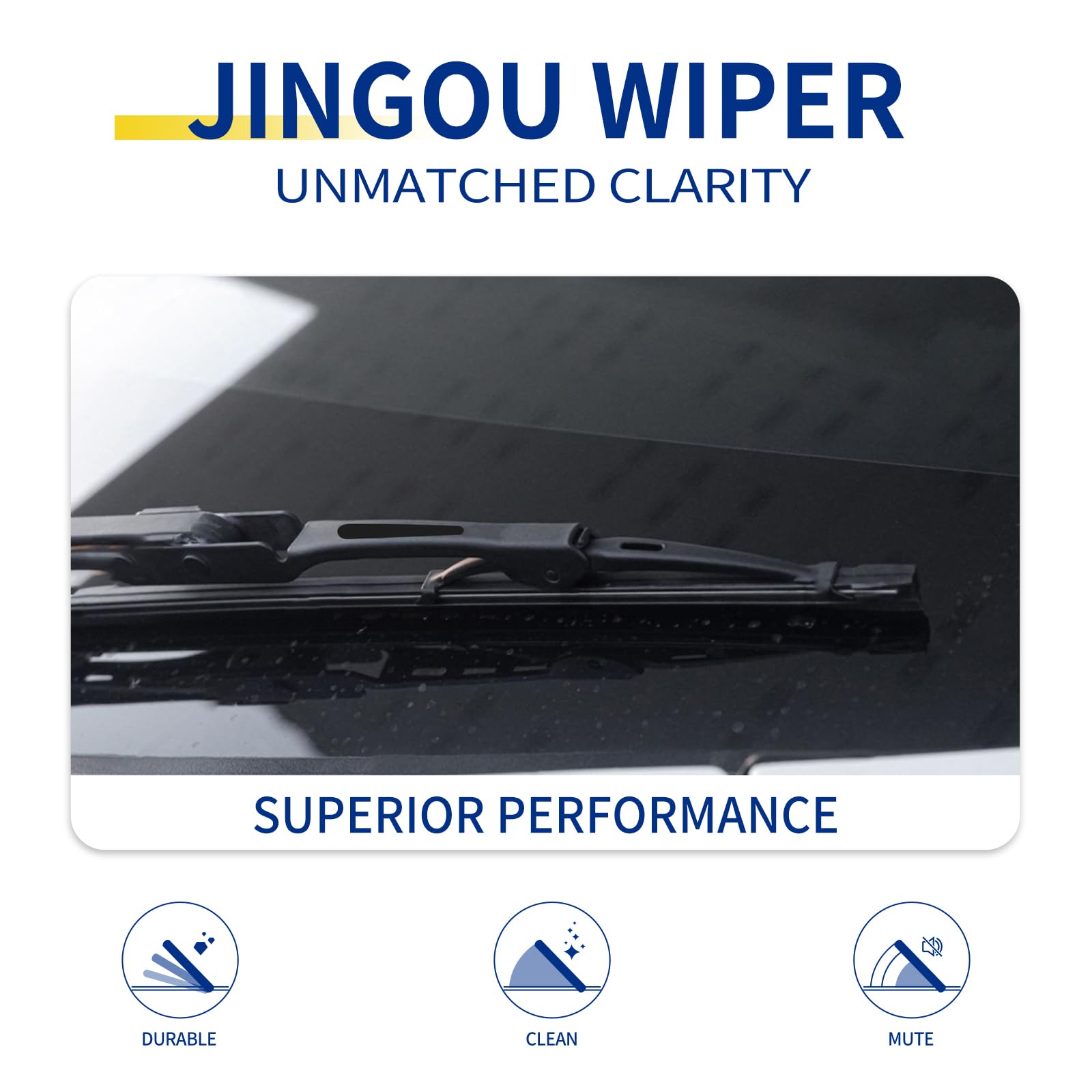 JINGOU wipers in use on Ford Explorer demonstrating clear view