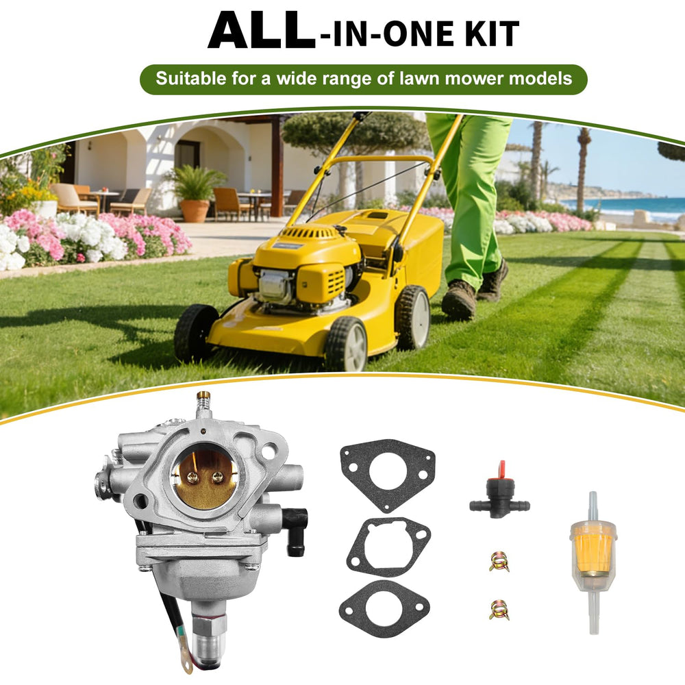 JingSney carburetor suits 20-27hp Kohler Courage engines for broad coverage.