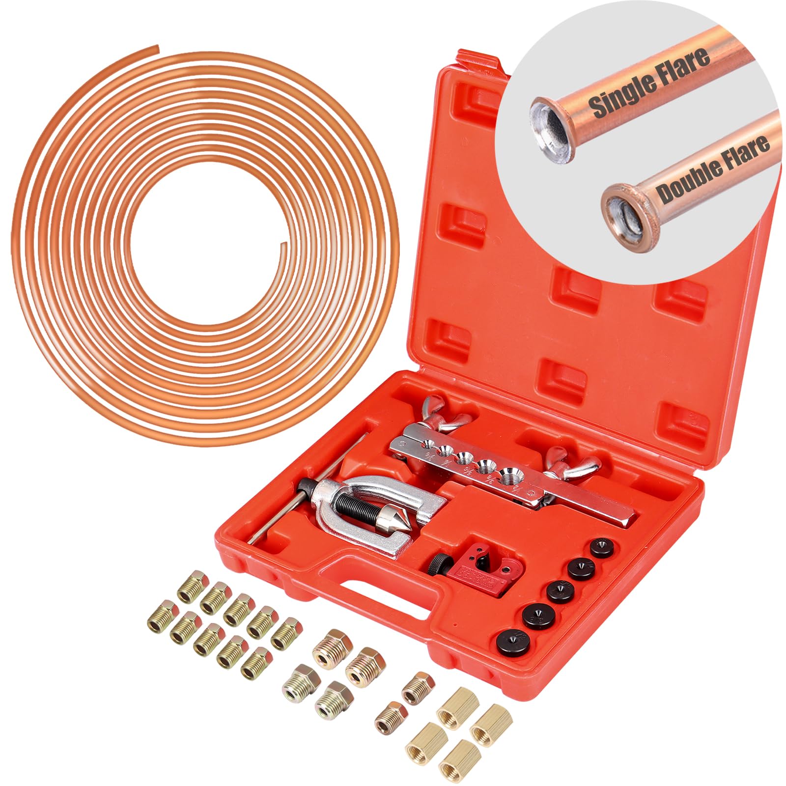 JINGTAO88 brake line kit package with 3/16 inch lines for versatile repairs.
