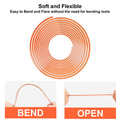 JINGTAO88 copper-coated brake line 25 ft flexible and easy to bend.