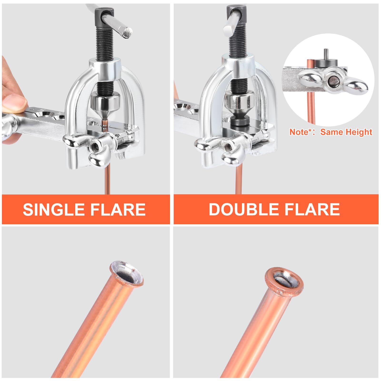 JINGTAO88 flaring tool set for single and double flares.