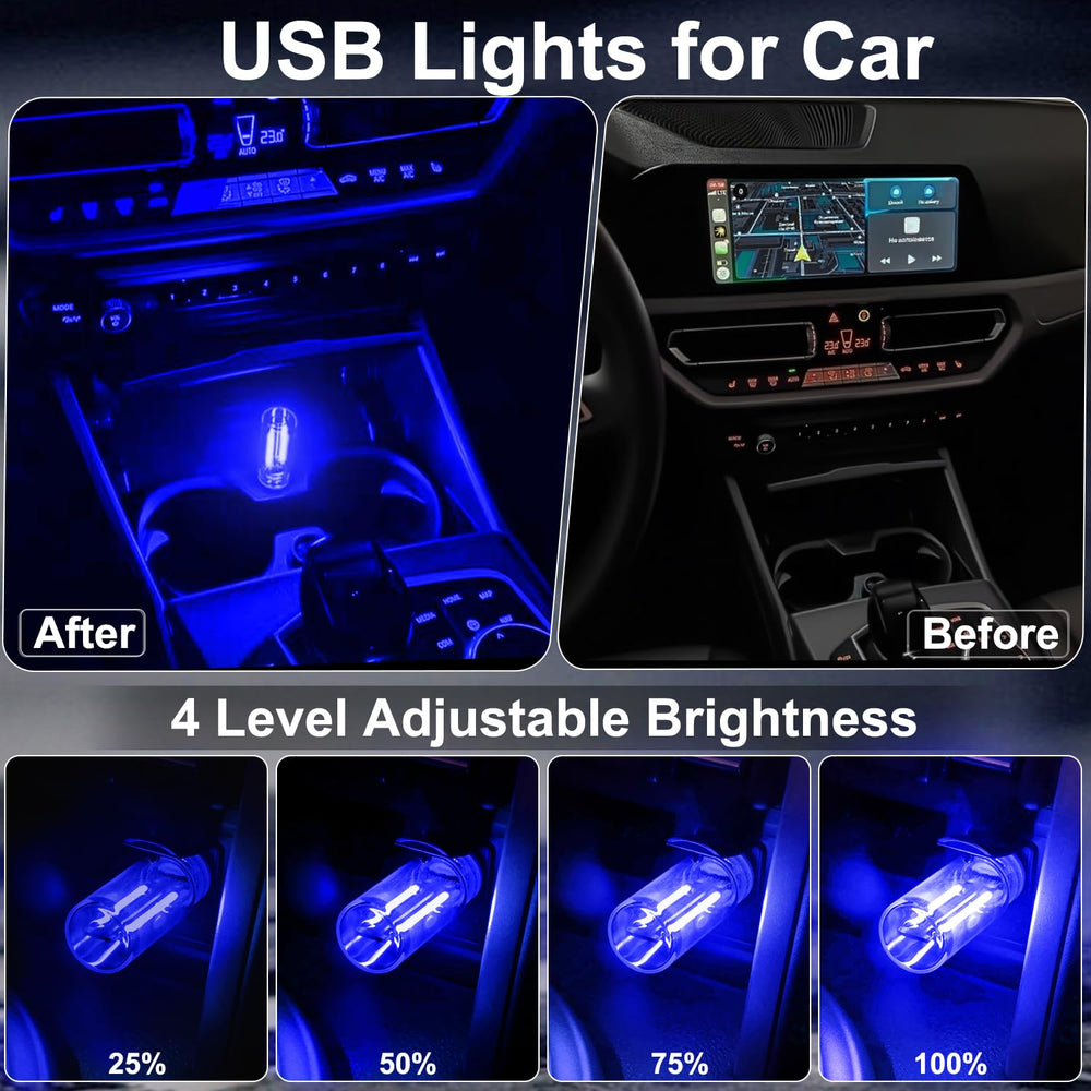 JINRUITOP touch-dimmable car light for easy brightness adjustment.