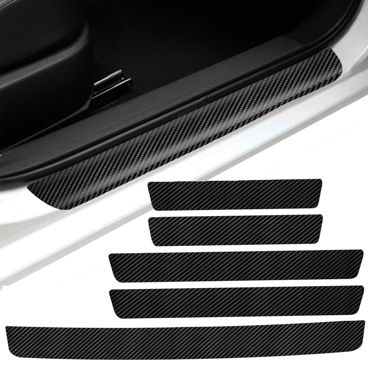 JinzhuxiaGS door sill protector for front doors adds scratch resistance and style.