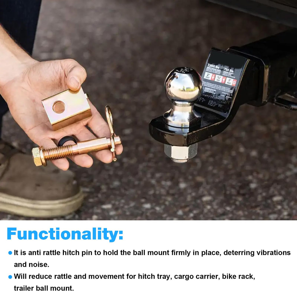 JIOTAR 2-inch hitch receiver compatibility for secure mounting and reduced vibration