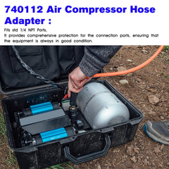 JIOTAR 740112 1-4-npt port for standard air fittings.