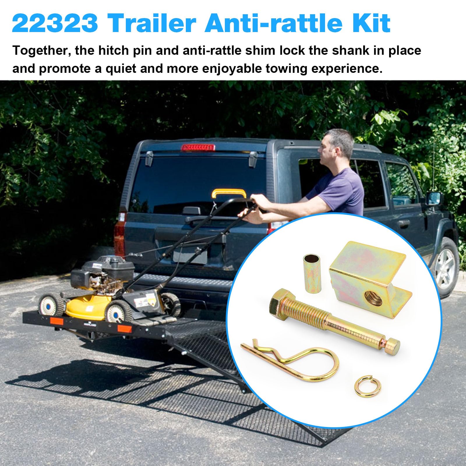 JIOTAR anti rattle kit reduces hitch movement for a smoother tow