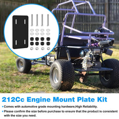 JIOTAR heavy-gauge steel mount plate provides durable support for engines