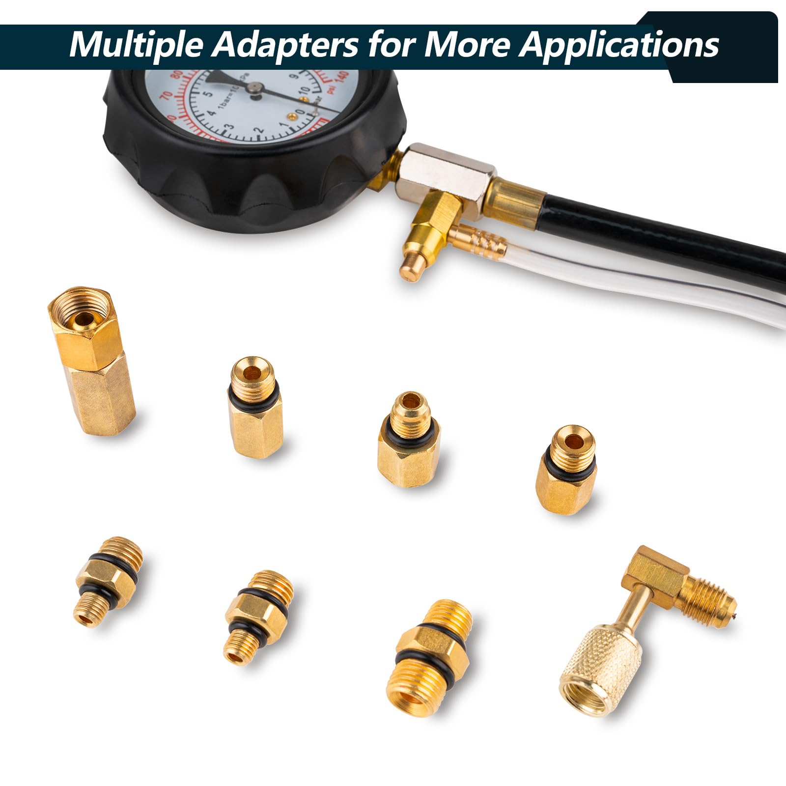 Jiouxip 15-inch hose with Schrader valve compatibility for common vehicles