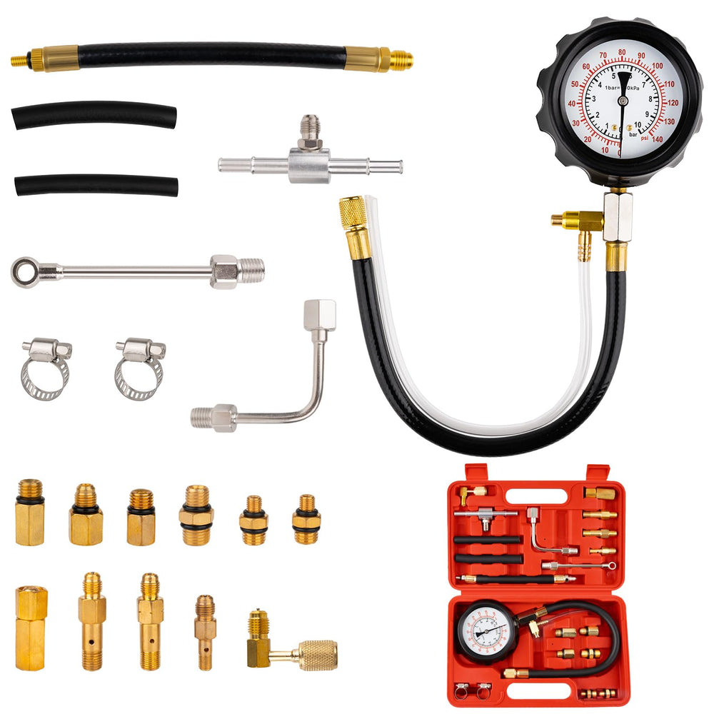 Jiouxip fuel pressure tester kit front view for quick engine diagnostics