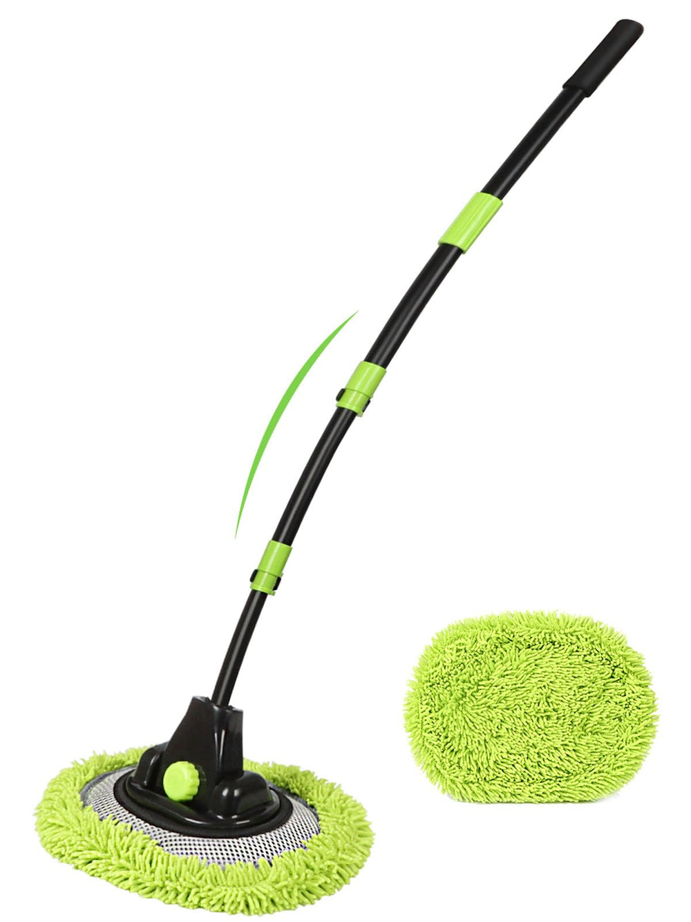 Jisejima 4-section car wash brush extends to reach roof edges with ease.