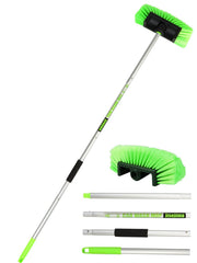 Jisejima five-sided brush with 60-inch extendable handle for wide vehicle cleaning