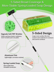 Jisejima soft bristle car brush cleans without scratching paint