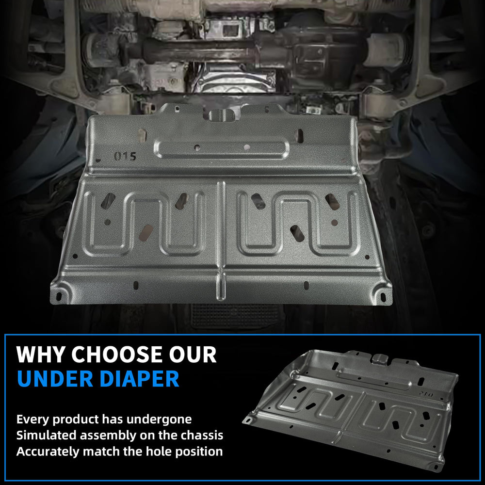 JISKAIAI engine splash plate installation on 2015-2020 F-150 offers durable protection