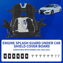 JISKAIAI splash guard kit with mounting screws for a complete install.