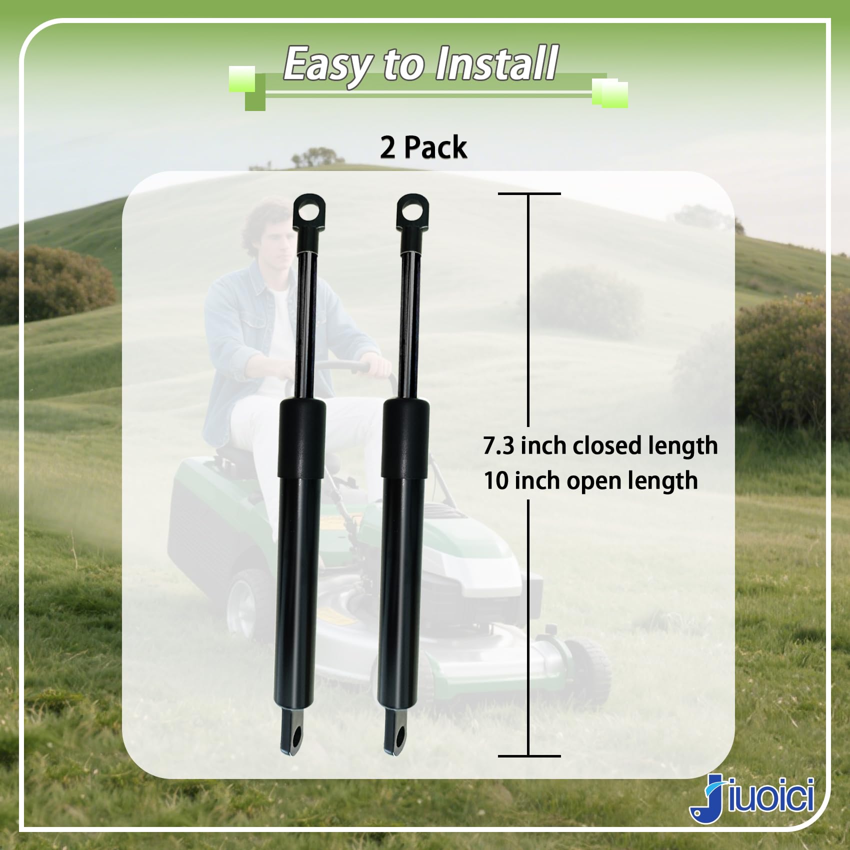 jiuoici 539102720 steering damper for AYP lawn tractors enhances vibration reduction during mowing.