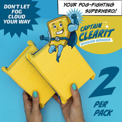 JJ KENT Captain ClearIt sponge absorbs moisture for fast drying.