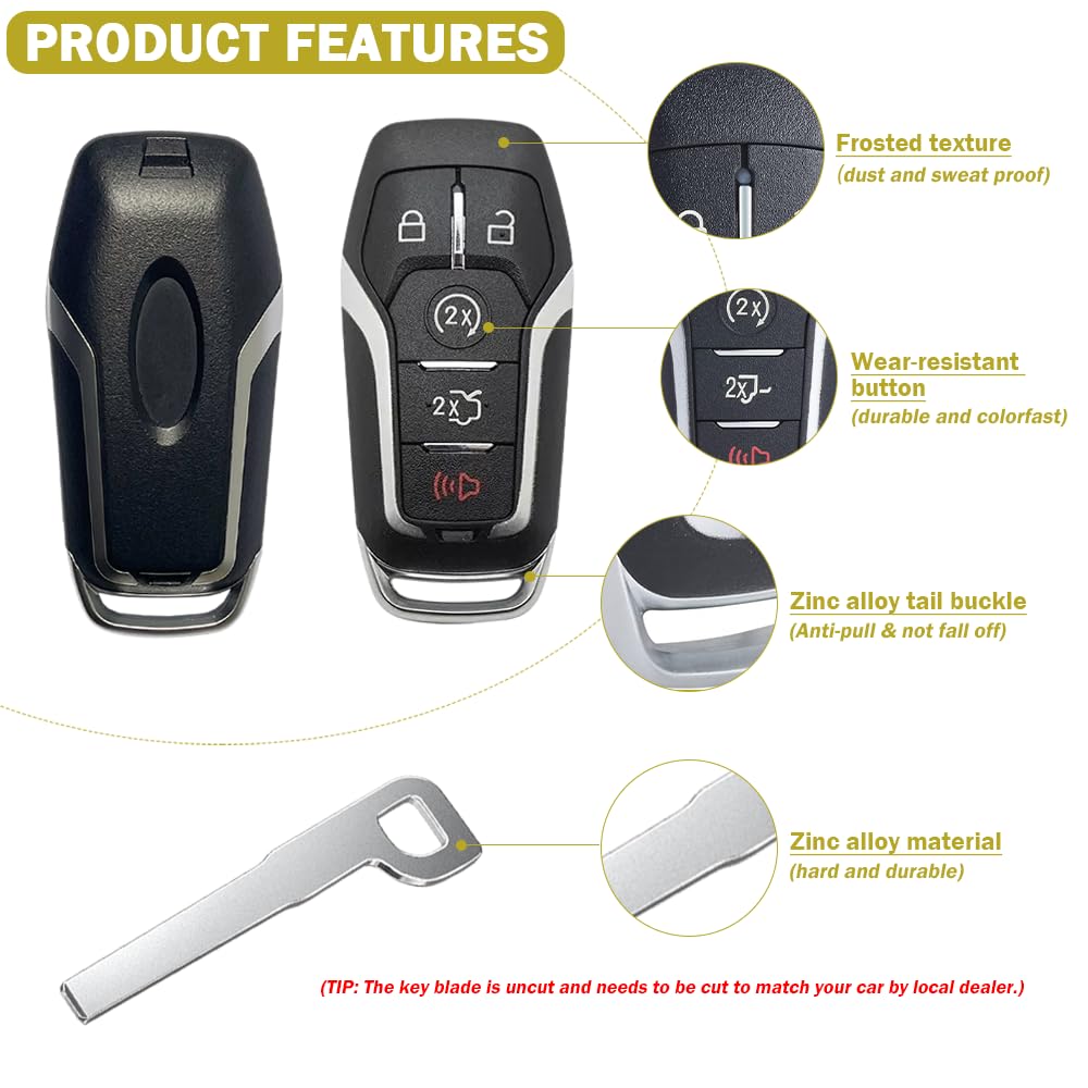JJCHQ Mustang key fob case blends rugged material with precise cutouts.