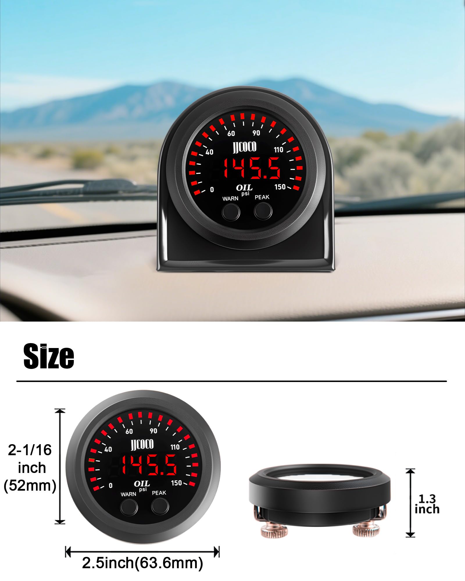 JJCOCO dash-mount bracket for versatile cabin placement