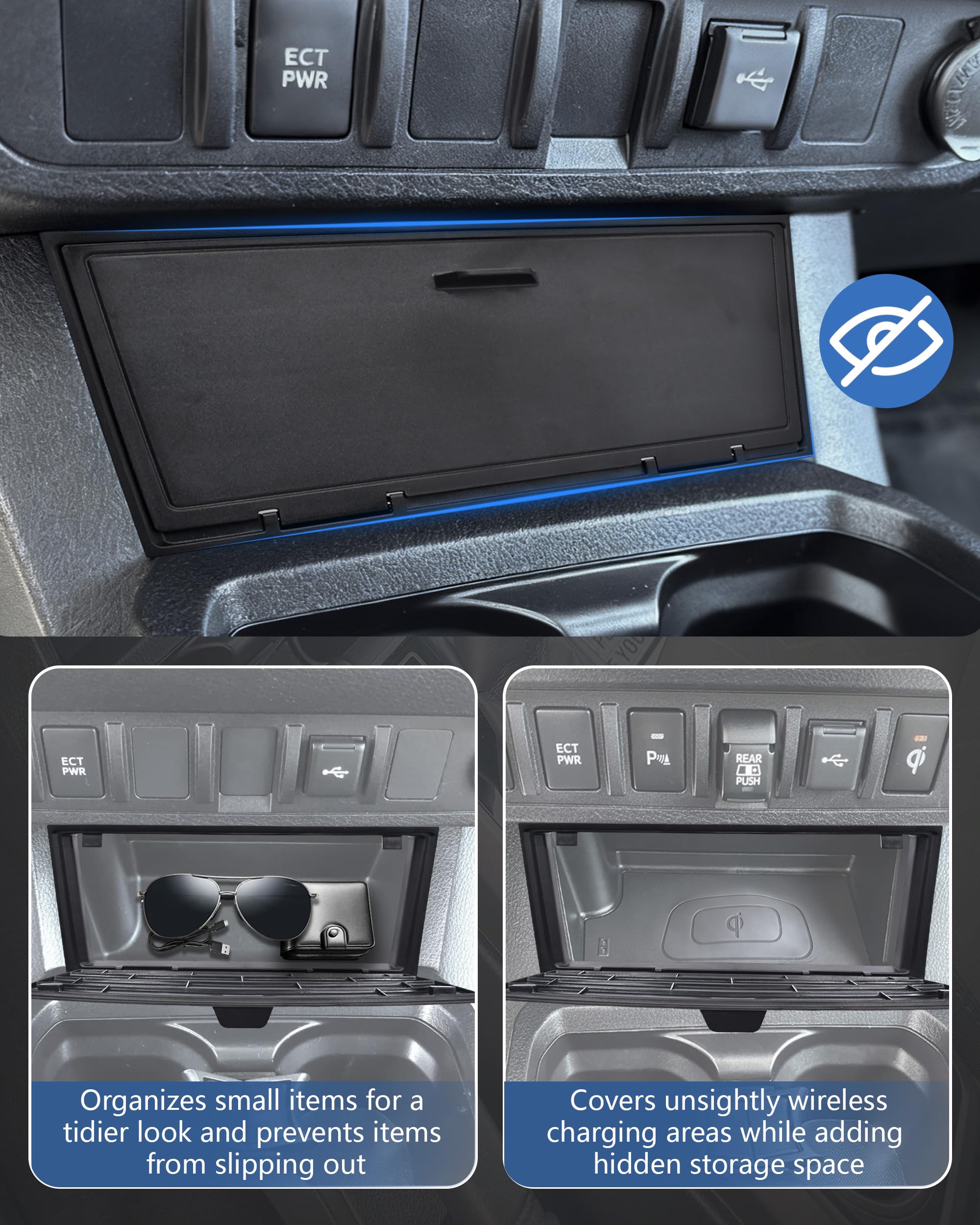 JJMY privacy cover for Tacoma keeps items organized and dust out of sight.