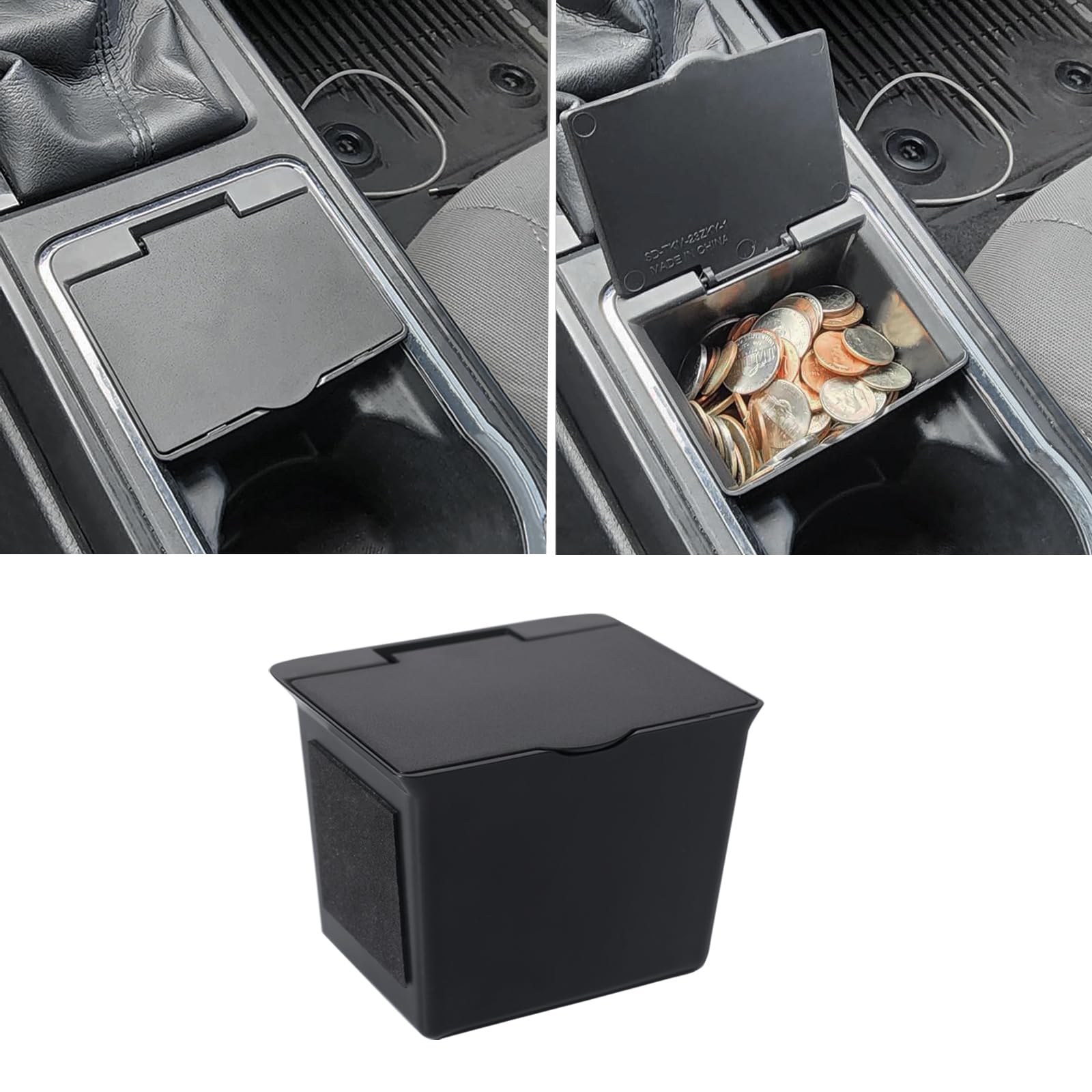 JKCOVER center console coin box for Toyota Tacoma 2016-2023—organized storage on the go.