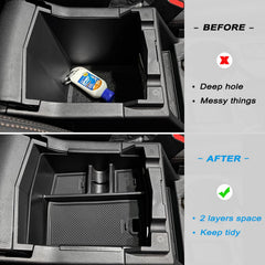 JKCOVER tray includes two removable mats to prevent rattling and movement.